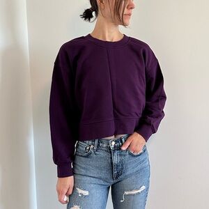 Lululemon Purple Cropped Sweatshirt